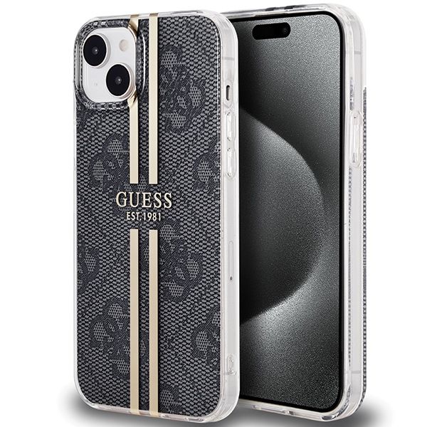Etui Guess do iPhone 15 Plus, iPhone 14 Plus, Czarny zdjęcie 1