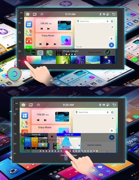 RADIO SAMOCHODOWE 2 DIN 6GB RAM ANDROID AUTO CARPLAY ANDROID 15 RDS zdjęcie 11