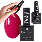 różowoczerwony lakier do paznokci hybrydowy z połyskiem uv onlyu 7,3ml