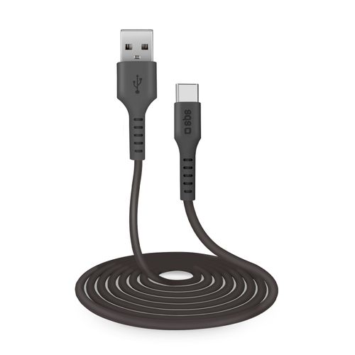 Kabel przewód USB-A - USB-C 3m - czarny na Arena.pl