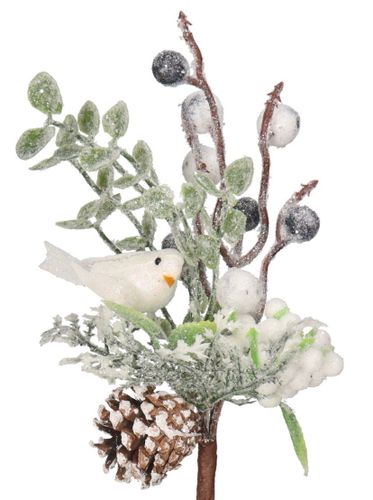 GAŁĄZKA DEKORACYJNA DO STROIKA SZYSZKI Z BROKATEM na Arena.pl