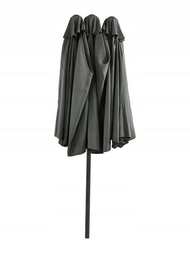 PODWÓJNY PARASOL OGRODOWY PRZECIWSŁONECZY Z KORBKĄ POKROWIEC PHOENIX SZARY na Arena.pl