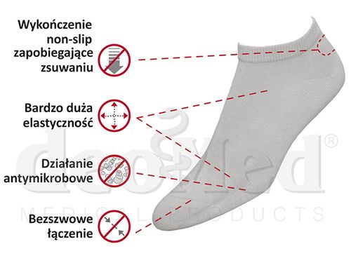 DEOMED MINI BAMBOO stopki białe 35-38 na Arena.pl