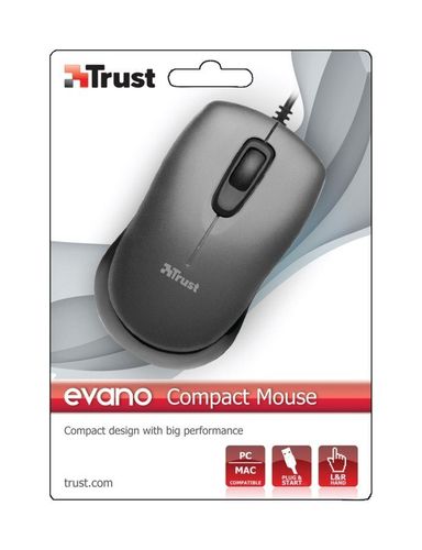 Mysz Evano Compact - czarny/szary na Arena.pl