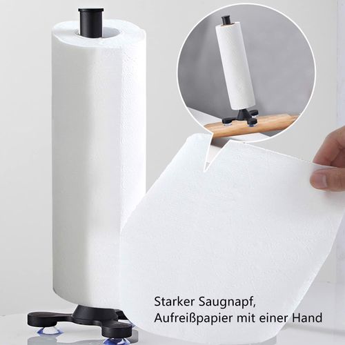 Uchwyt na ręcznik papierowy z przyssawką czarny na Arena.pl