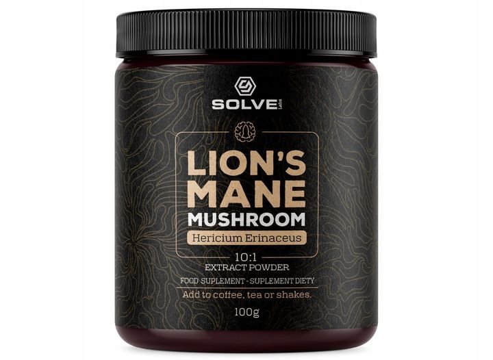 SolveLabs Lion's Mane 10:1 Soplówka Jeżowata 100g zdjęcie 1