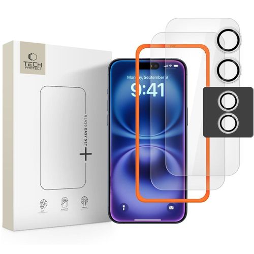 SZKŁO HARTOWANE TECH-PROTECT EASY SET+ 3-PACK IPHONE 17 CLEAR na Arena.pl