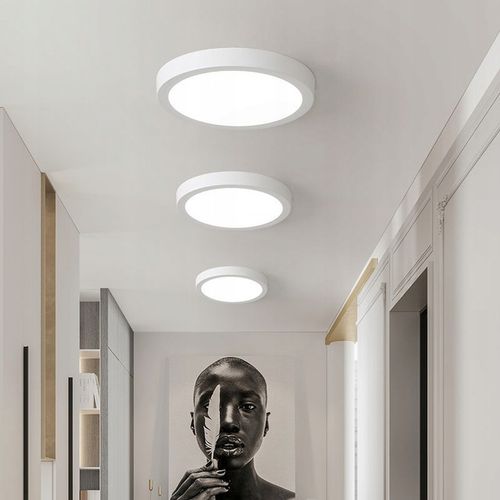 PLAFON NATYNKOWY LAMPA SUFITOWA LED 24W OKRĄGŁA PANEL ŚCIENNY ŚWIETLNY na Arena.pl