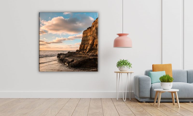 OBRAZ NA PŁÓTNIE 043 Klif 30x30cm zdjęcie 5