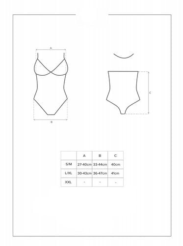 prześwitujące body 876-ted-1 s/m na Arena.pl