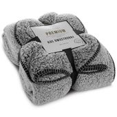 Miękki koc barankowy KOALA 150X200 stalowy