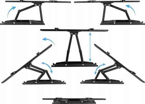 MOCNY UCHWYT do TELEWIZORA LCD LED WIESZAK TV ŚCIENNY OBROTOWY 32-85 na Arena.pl