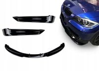 DOKŁADKA ZDERZAKA PRZÓD DLA BMW E90 E91 PRZEDLIFT 2005-2008 CZARNY POŁYSK