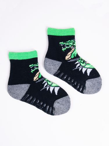 Skarpety chłopięce bawełniane półfrotte z ABS kolorowe 6PAK 17-19 na Arena.pl