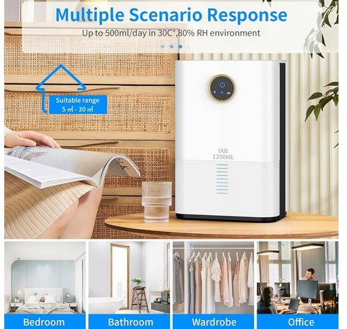 Elektryczny OSUSZACZ powietrza IAB H3-S 720 W 0,5 l/24h USUWA WILGOĆ na Arena.pl