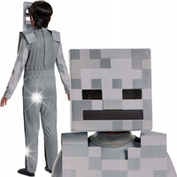 MINECRAFT KOSTIUM HALLOWEEN PRZEBRANIE STRÓJ SKELETON 137-149 CM (10-12 L.)