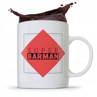 Kubek Prezent Dla Barmana Barmanki Super Barman Z Nadrukiem Ze Zdjęciem