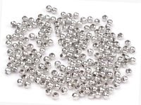 Koraliki metalowe 3 mm Srebrne ( 220 szt )