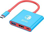 Stacja dokująca Hub 3 w 1 do Nintendo Switch 4K/60HZ