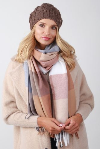 Brązowa czapka damska smerfetka - A4 na Arena.pl