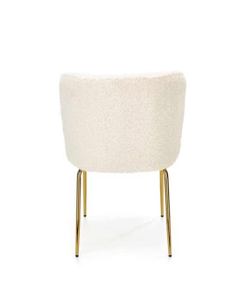 Krzesło Leonore boucle beż/złote zdjęcie 3