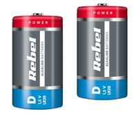 BATERIE ALKALICZNE REBEL LR20 KPL 2 SZT