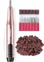 2X Frezarka do Paznokci Bezprzewodowa Manicure Pedicure ZESTAW Frezy Akryl