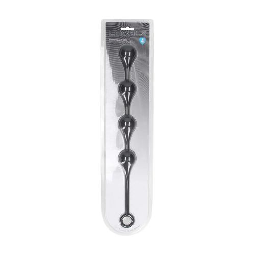 waterdrop silicone anal balls - l - 40mm - black na Arena.pl