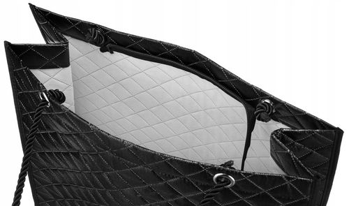 duża, pikowana torba damska z materiału syntetycznego - lorenti na Arena.pl