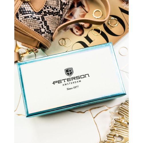 portfel damski ze skóry naturalnej i ekologicznej w fioletowym kolorze na Arena.pl