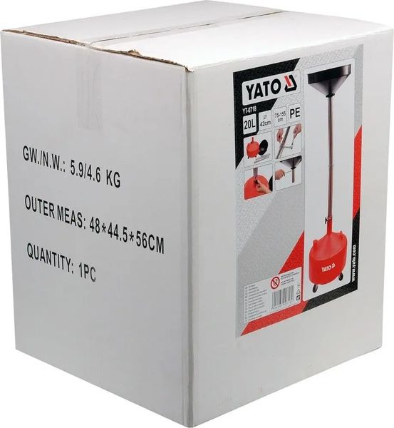 ZLEWARKA DO OLEJU 20L YT-0718 YATO zdjęcie 7