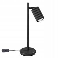 Lampka Biurkowa KARBON Czarna Ruchoma 1xGU10 10W Sollux Lighting