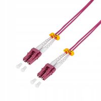 Patchcord światłowodowy LogiLink światłowód OM4 LC-LC 20.0m fioletowy