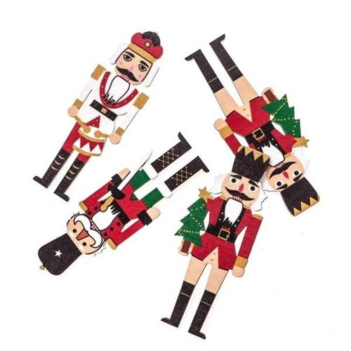 KSZTAŁTY Z DREWNA DZIADEK DO ORZECHÓW 4SZT MULTIKOLOR DPDN-213 DP CRAFT na Arena.pl