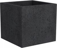 2X DONICA KWADRATOWA 29X29 CM STONY BLACK 18L