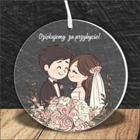 MEDAL z PLEXI nadrukiem UV PODZIĘKOWANIE DLA GOŚCI NA WESELE ŚLUB