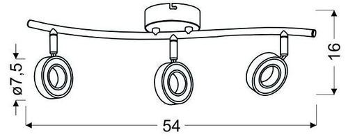 Vinola listwa 3x5W LED chrom 3000K na Arena.pl