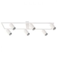 ŻYRANDOL LED GU10 X6 BIAŁY BU MO ALUMINIUM 35W 220V OBROTOWY