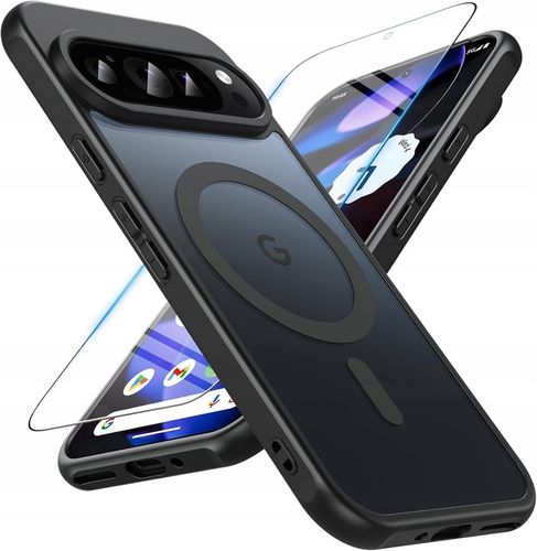 Etui plecki do Google PIXEL 9 / 9 PRO + SZKŁO do MagSafe CZARNY MATT CASE na Arena.pl