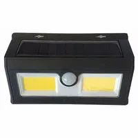 Lampa Ścienna Kinkiet Solarny Cob 64Led Z Czujnikiem Ruchu I Zmierzchu