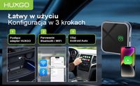 HUXGO bezprzewodowy adapter samochodowy do Apple CarPlay