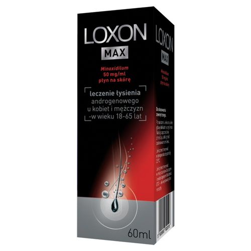 Loxon MAX płyn 5% przeciw wypadaniu włosów 50mg/ml na Arena.pl