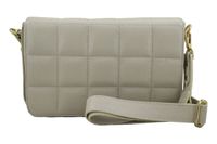 Modna torebka pikowana skórzana - Beżowa jasna