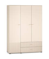 Szafa Ryflowana 3- Drzwiowa z szufladami 3D2SZ 150 cm Kaszmir ZOFIA ML