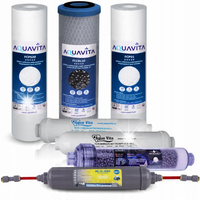 Komplet wkładów do filtra wody osmoza RO8 AQUAVITA AV-GAC AV-MIN AV-REDOX