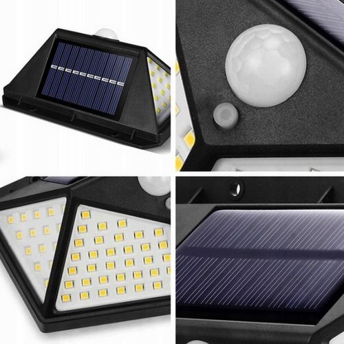 Lampa Solarna z Czujnikiem RUCHU ZMIERZCHU LAMPY 100 LED SOLARNE na Arena.pl