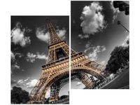 80X70CM OBRAZ WIEŻA EIFFLA OD SPODU DUO OBRAZ