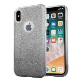 Etui brokatowe Blink do iPhone X / XS czarny