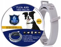 OBROŻA DLA PSA NA PCHŁY KLESZCZE 8 MIESIĘCY 63 CM