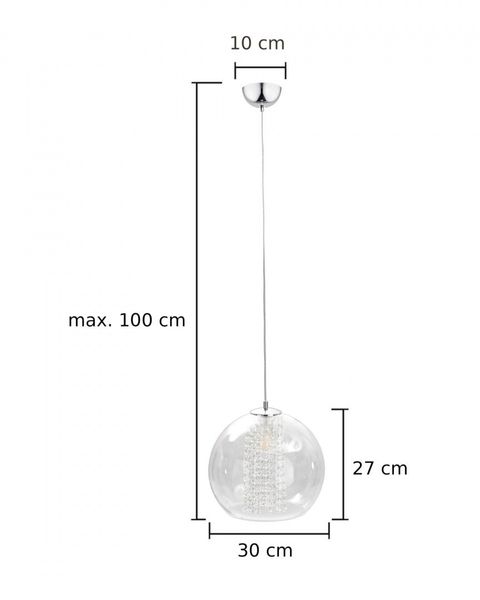 Lampa wisząca 1xE27 LOOM SILVER zdjęcie 4